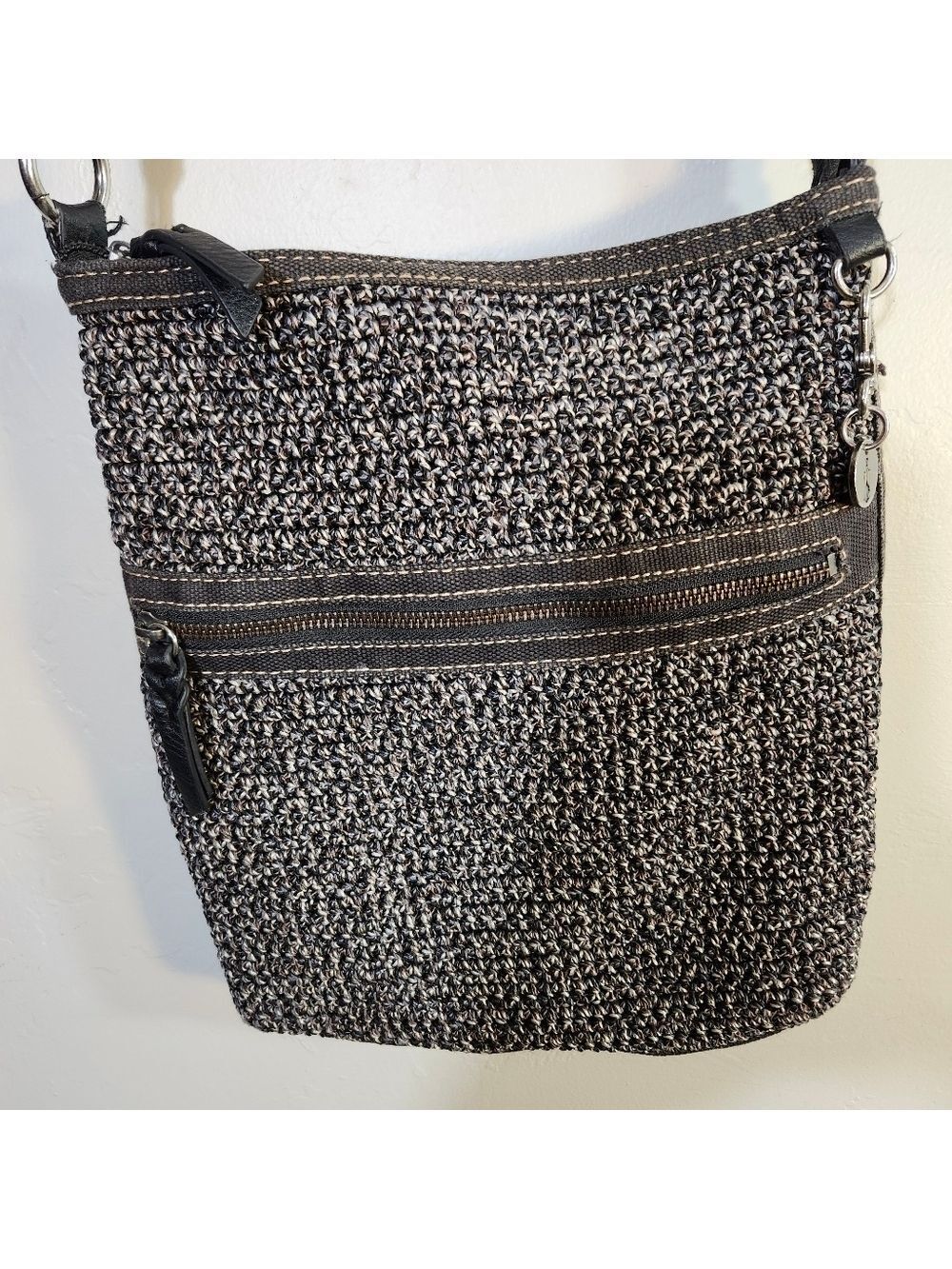 The Sak Stylish Black and Gray Crossbody
